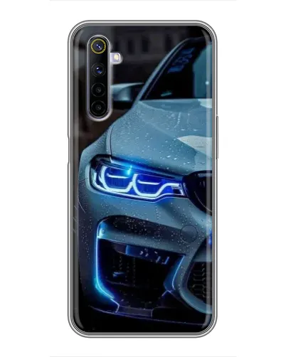 Чехол для Realme 6 с картинкой «Взгляд BMW с синими фарами» Чехол для Realme 6 с картинкой «Взгляд BMW с синими фарами»