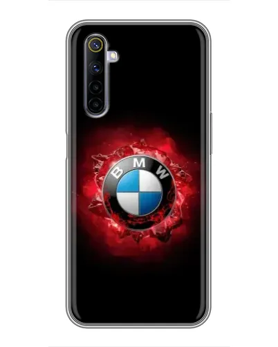 Чехол для Realme 6 с картинкой «Логотип BMW — вспышка» Чехол для Realme 6 с картинкой «Логотип BMW — вспышка»