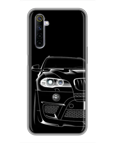 Чехол для Realme 6 с картинкой «Темный силуэт BMW» Чехол для Realme 6 с картинкой «Темный силуэт BMW»