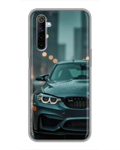 Чехол для Realme 6 с картинкой «BMW в огнях города» Чехол для Realme 6 с картинкой «BMW в огнях города»