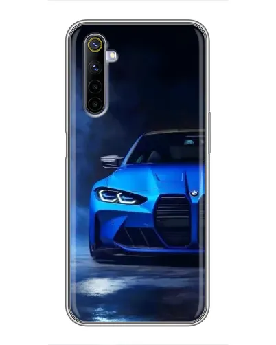 Чехол для Realme 6 с картинкой «Голубая BMW M4» Чехол для Realme 6 с картинкой «Голубая BMW M4»