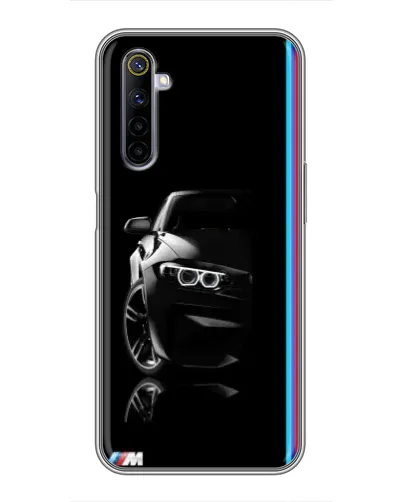 Чехол для Realme 6 с картинкой «Силуэт BMW в темноте» Чехол для Realme 6 с картинкой «Силуэт BMW в темноте»