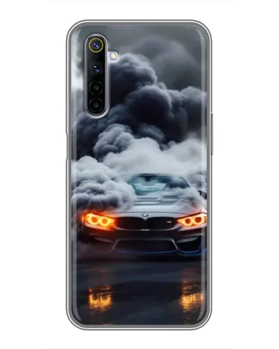 Чехол для Realme 6 с картинкой «BMW в дыму» Чехол для Realme 6 с картинкой «BMW в дыму»