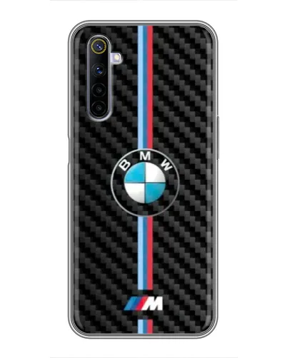 Чехол для Realme 6 с картинкой «Эмблема BMW и карбон» Чехол для Realme 6 с картинкой «Эмблема BMW и карбон»
