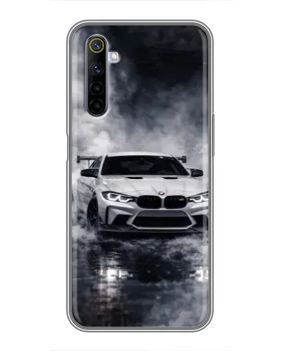 Чехол для Realme 6 с картинкой «BMW сквозь туман» Чехол для Realme 6 с картинкой «BMW сквозь туман»