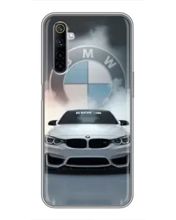 Чехол для Realme 6 с картинкой «BMW в белом дыму» Чехол для Realme 6 с картинкой «BMW в белом дыму»