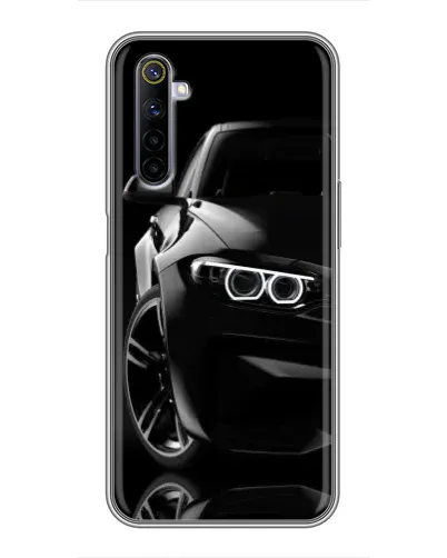 Чехол для Realme 6 с картинкой «Черная BMW — профиль» Чехол для Realme 6 с картинкой «Черная BMW — профиль»