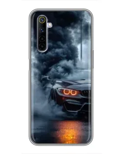Чехол для Realme 6 с картинкой «BMW M-Power — абстракция» Чехол для Realme 6 с картинкой «BMW M-Power — абстракция»