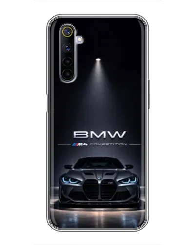Чехол для Realme 6 с картинкой «BMW сквозь ночной город» Чехол для Realme 6 с картинкой «BMW сквозь ночной город»