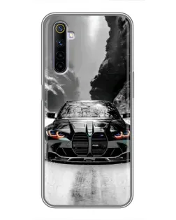 Чехол для Realme 6 с картинкой «BMW — акварельный дрифт» Чехол для Realme 6 с картинкой «BMW — акварельный дрифт»