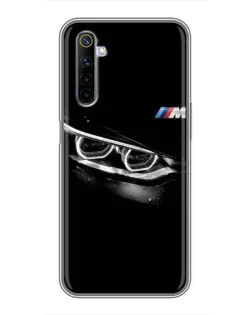 Чехол для Realme 6 с картинкой «BMW — взгляд тигра» Чехол для Realme 6 с картинкой «BMW — взгляд тигра»