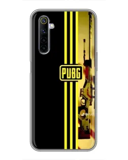 Чехол для Realme 6 с картинкой «PUBG — камуфляжный шлем»
