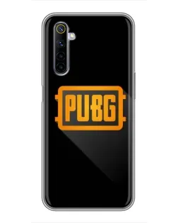Чехол для Realme 6 с картинкой «PUBG — рамка лого»