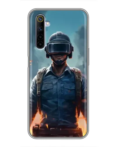 Чехол для Realme 6 с картинкой «PUBG — реалистичный герой» Чехол для Realme 6 с картинкой «PUBG — реалистичный герой»