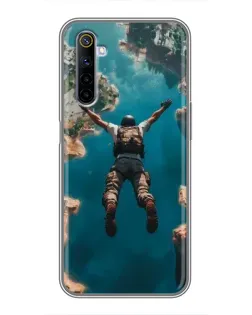 Чехол для Realme 6 с картинкой «PUBG — свободное падение»