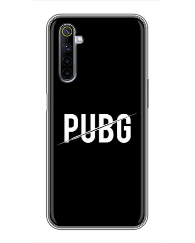 Чехол для Realme 6 с картинкой «PUBG — белый логотип» Чехол для Realme 6 с картинкой «PUBG — белый логотип»