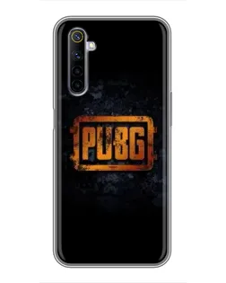 Чехол для Realme 6 с картинкой «PUBG — золотой логотип»