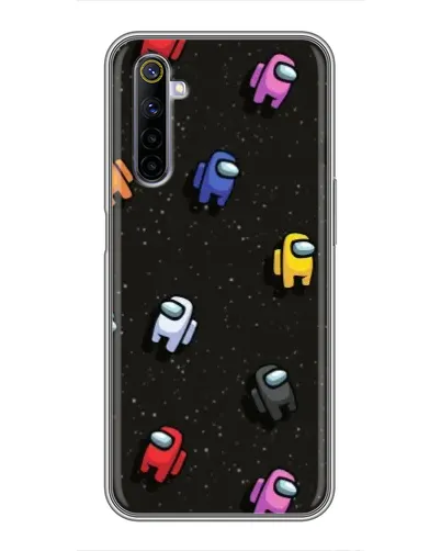 Чехол для Realme 6 с картинкой «Космический паттерн Among Us» Чехол для Realme 6 с картинкой «Космический паттерн Among Us»