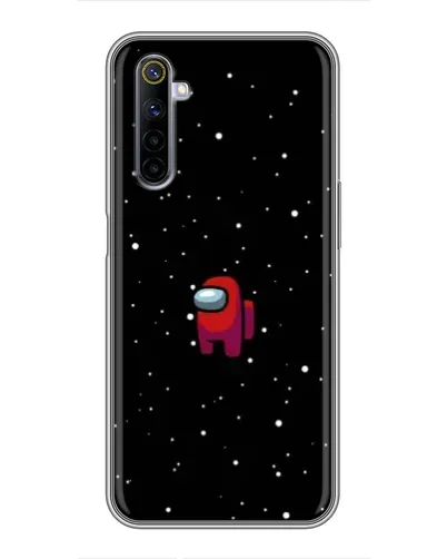Чехол для Realme 6 с картинкой «Красный Among Us» Чехол для Realme 6 с картинкой «Красный Among Us»