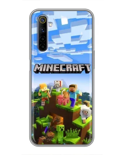 Чехол для Realme 6 с картинкой «Minecraft классический мир» Чехол для Realme 6 с картинкой «Minecraft классический мир»