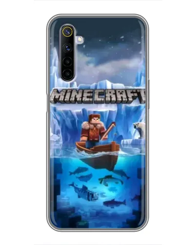 Чехол для Realme 6 с картинкой «Minecraft ледяной мир» Чехол для Realme 6 с картинкой «Minecraft ледяной мир»