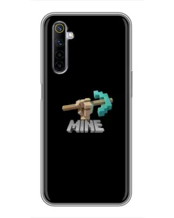 Чехол для Realme 6 с картинкой «Алмазная кирка»