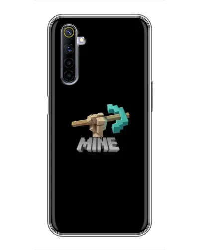 Чехол для Realme 6 с картинкой «Алмазная кирка» Чехол для Realme 6 с картинкой «Алмазная кирка»