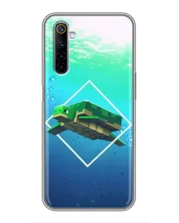 Чохол для Realme 6 з картинкою «Черепаха Minecraft» Чохол для Realme 6 з картинкою «Черепаха Minecraft»
