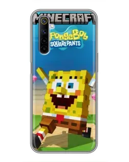 Чохол для Realme 6 з картинкою «Губка Боб Minecraft» Чохол для Realme 6 з картинкою «Губка Боб Minecraft»