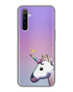 Чехол для Realme 6 с картинкой «Единорог градиент» Чехол для Realme 6 с картинкой «Единорог градиент»