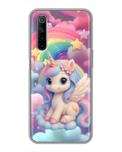 Чехол для Realme 6 с картинкой «Маленький единорог»