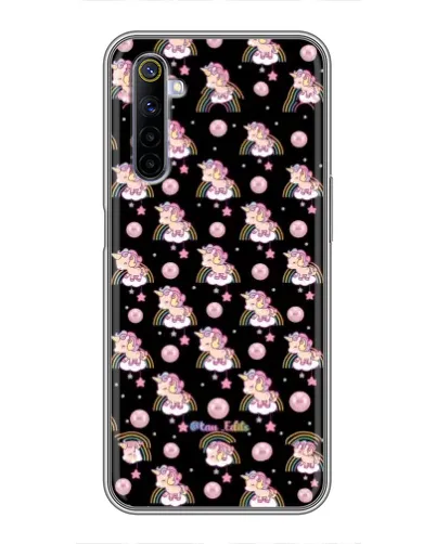 Чехол для Realme 6 с картинкой «Magic Unicorn паттерн»