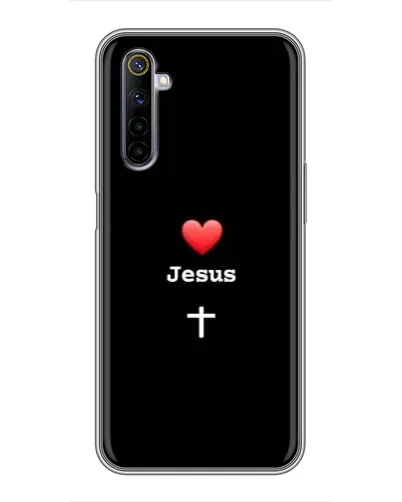 Чехол для Realme 6 с картинкой «Сердце - Jesus» Чехол для Realme 6 с картинкой «Сердце - Jesus»