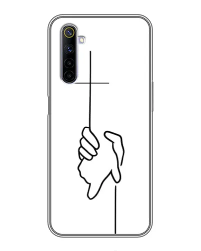 Чехол для Realme 6 с картинкой «Рука держит» Чехол для Realme 6 с картинкой «Рука держит»