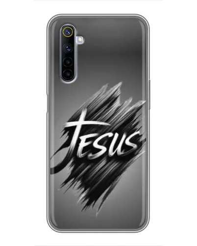 Чехол для Realme 6 с картинкой «Надпись Jesus Graffiti» Чехол для Realme 6 с картинкой «Надпись Jesus Graffiti»