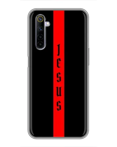 Чехол для Realme 6 с картинкой «Красная линия веры» Чехол для Realme 6 с картинкой «Красная линия веры»