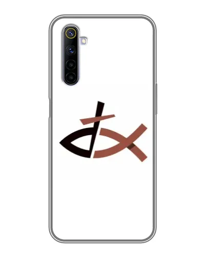 Чехол для Realme 6 с картинкой «Рыба и крест» Чехол для Realme 6 с картинкой «Рыба и крест»