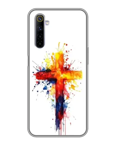 Чехол для Realme 6 с картинкой «Акварельный крест» Чехол для Realme 6 с картинкой «Акварельный крест»