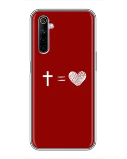 Чехол для Realme 6 с картинкой «Уравнение любви»