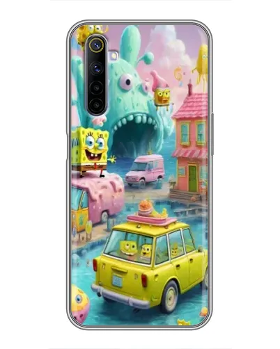 Чехол для Realme 6 с картинкой «Монстр-трак приключения»