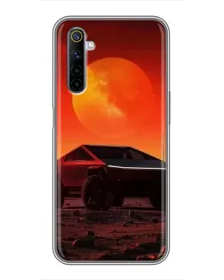 Чохол для Realme 6 з картинкою «Cybertruck на Марсі»