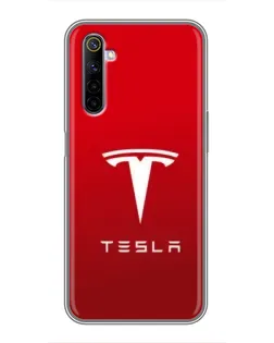Чохол для Realme 6 з картинкою «Tesla Red Classic»