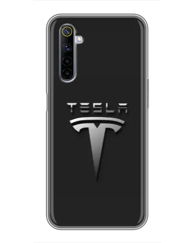 Чехол для Realme 6 с картинкой «Стальной логотип Tesla» Чехол для Realme 6 с картинкой «Стальной логотип Tesla»
