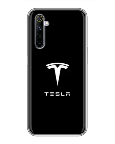 Чехол для Realme 6 с картинкой «Tesla White Logo» Чехол для Realme 6 с картинкой «Tesla White Logo»