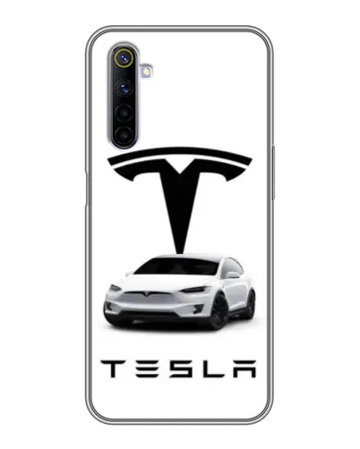 Чехол для Realme 6 с картинкой «Tesla White Style» Чехол для Realme 6 с картинкой «Tesla White Style»