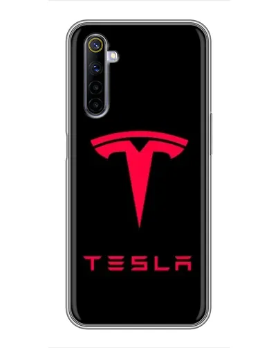 Чехол для Realme 6 с картинкой «Tesla Red Logo» Чехол для Realme 6 с картинкой «Tesla Red Logo»