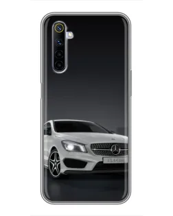 Чохол для Realme 6 з картинкою «Mercedes AMG GT Silver»