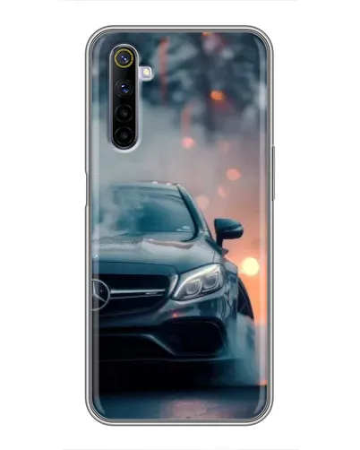 Чехол для Realme 6 с картинкой «Mercedes — ночной город» Чехол для Realme 6 с картинкой «Mercedes — ночной город»