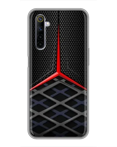 Чехол для Realme 6 с картинкой «Mercedes Carbon Grid» Чехол для Realme 6 с картинкой «Mercedes Carbon Grid»