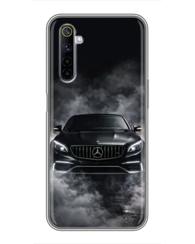 Чехол для Realme 6 с картинкой «Mercedes в дыму» Чехол для Realme 6 с картинкой «Mercedes в дыму»